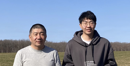 生産者と農場風景